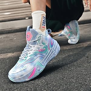 ayuki218218 ページ S Amazon.com | Ucilxi high top Basketball Shoes Black Blue